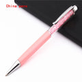 Luxury crystal capacitive pen touch screen stylus 14.5cm in multiple colour options for phone and tablet use