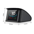Smart car monitor HD LCD screen head-up display black 68x73x46mm with GPS input and USB power