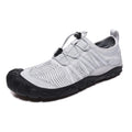 Cross-border outdoor water shoes in black mesh with rubber sole and elastic band closure.
