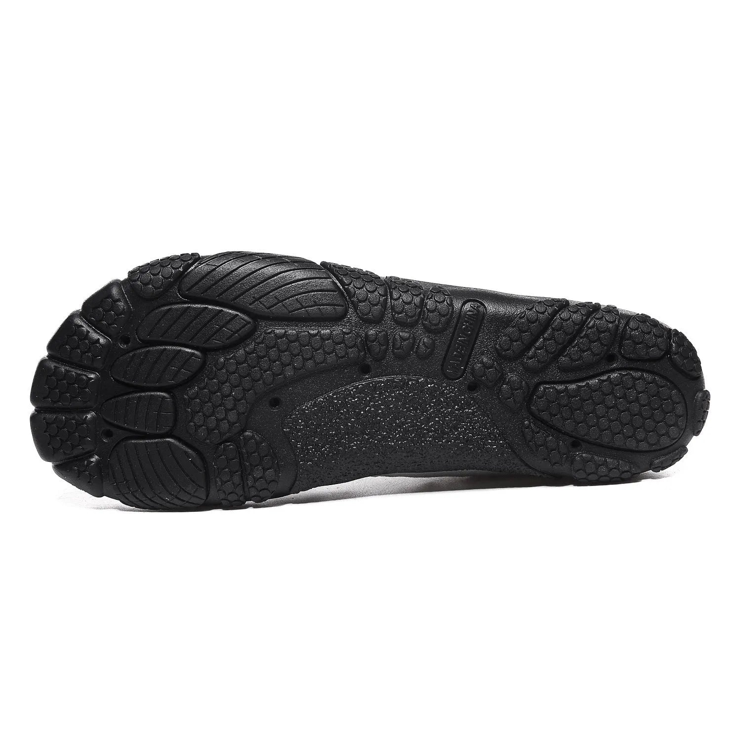 Cross-border outdoor water shoes in black mesh with rubber sole and elastic band closure.