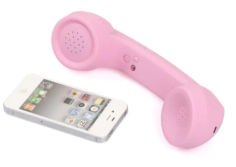 Bluetooth wireless retro microphone headset in multiple colours with bilateral earpieces