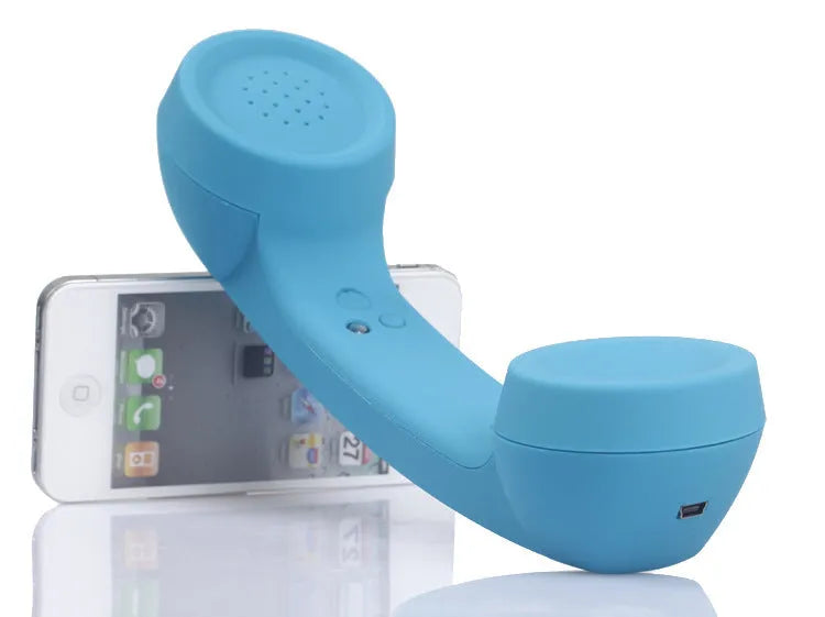 Bluetooth wireless retro microphone headset in multiple colours with bilateral earpieces