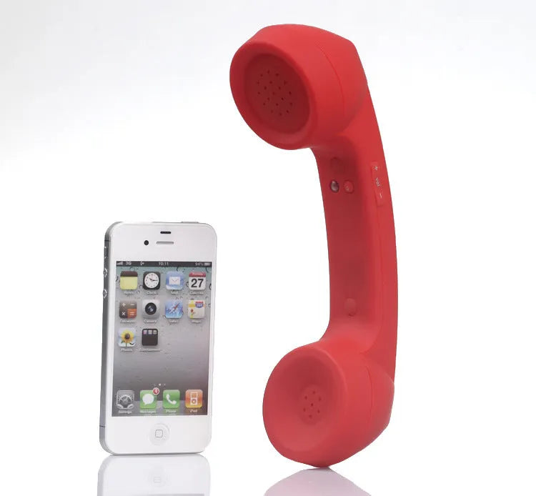 Bluetooth wireless retro microphone headset in multiple colours with bilateral earpieces