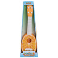 Safety plastic simulation ukulele toy for children measuring 38cm tall in colour box
