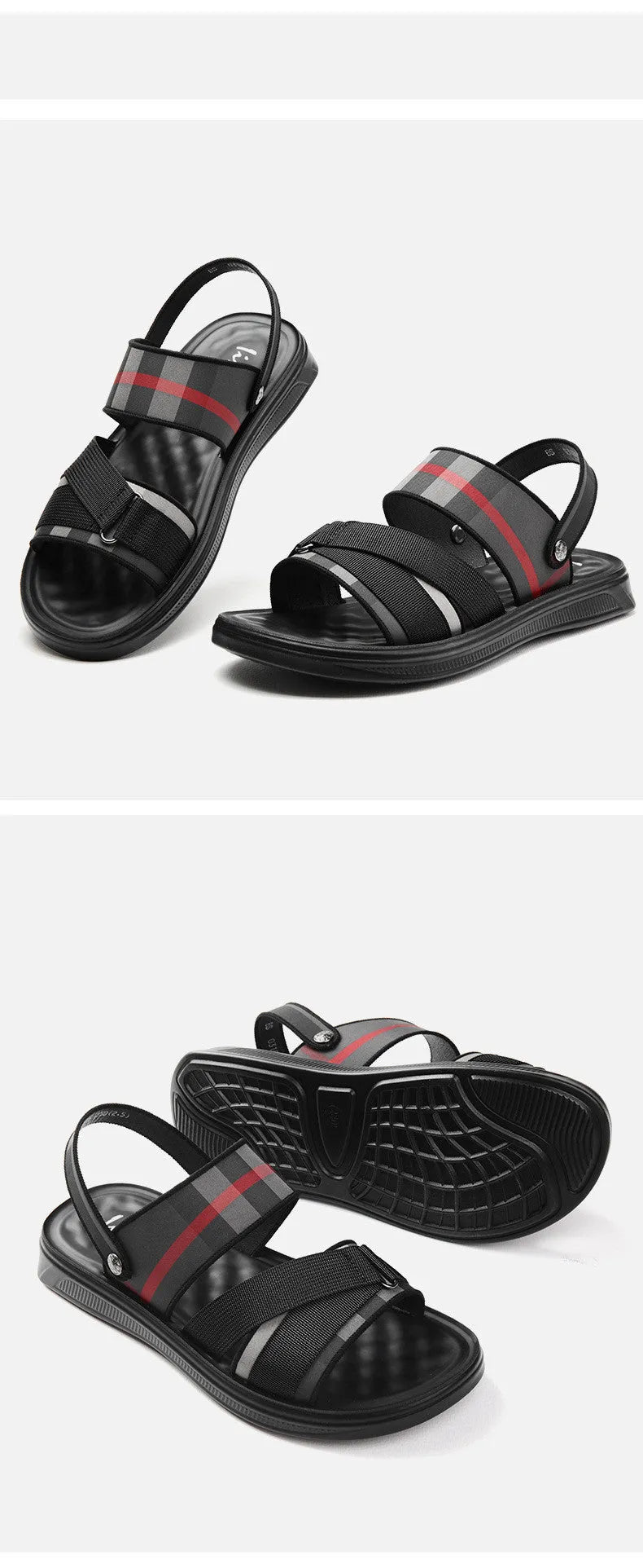 Youth sports sandals with Lycra upper and polyurethane sole in leisure style