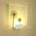 Modern simple LED corridor light with acrylic shade in white finish for hallway or staircase lighting