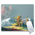 Creative custom made rubber mouse pad with non-slip cloth surface, 240x200x3mm, printed design style options A-H