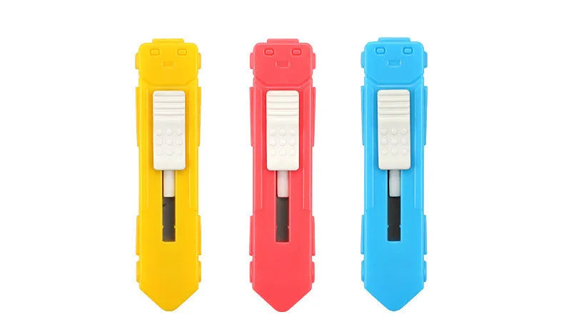 Cartoon-shaped open box knife for manual production with decorative styling