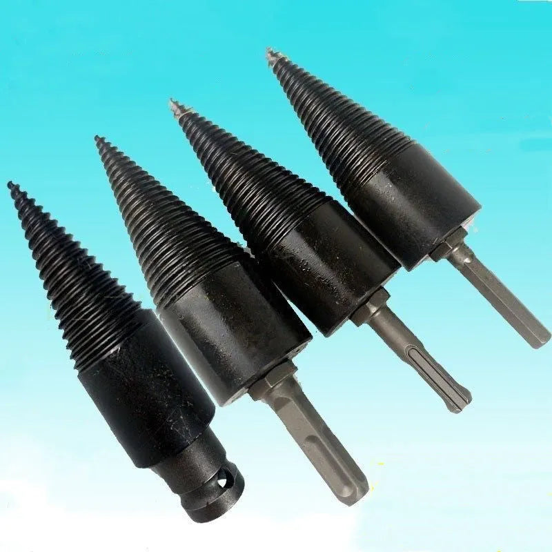 Hexagonal firewood-breaking drill bits in 32mm and 42mm sizes for electric hand drills and hammers
