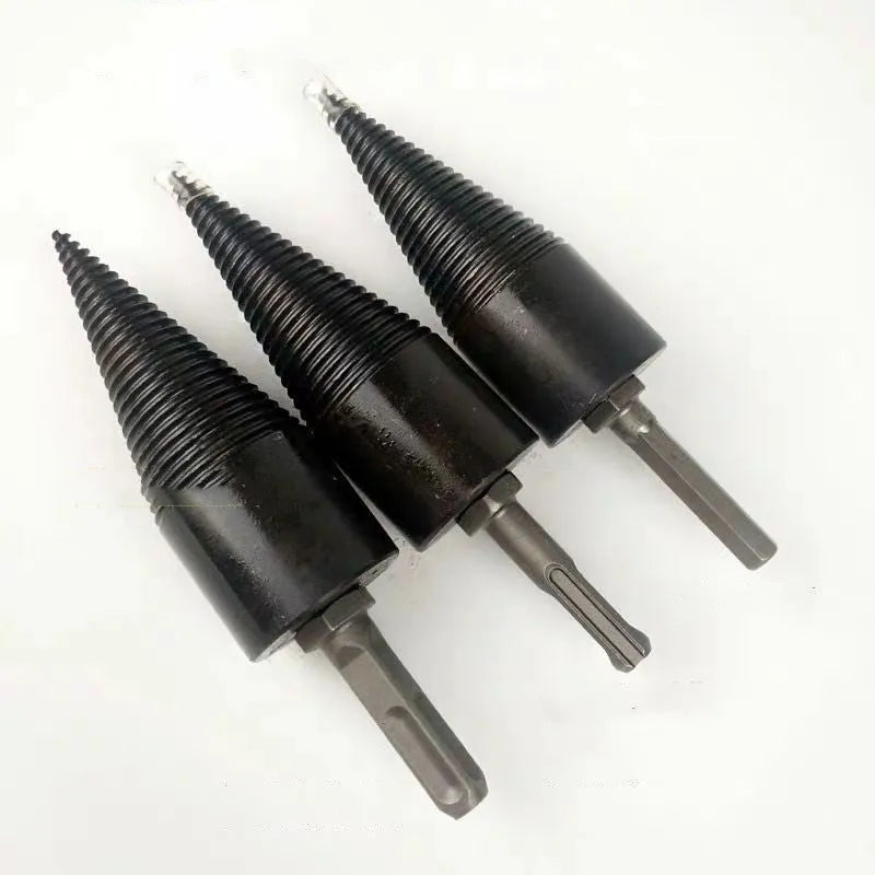 Hexagonal firewood-breaking drill bits in 32mm and 42mm sizes for electric hand drills and hammers