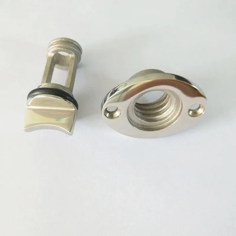 Stainless steel 316 water plug for ships and yachts, model 38 x 50, 4.5 cm x 5.5 cm x 2.0 cm