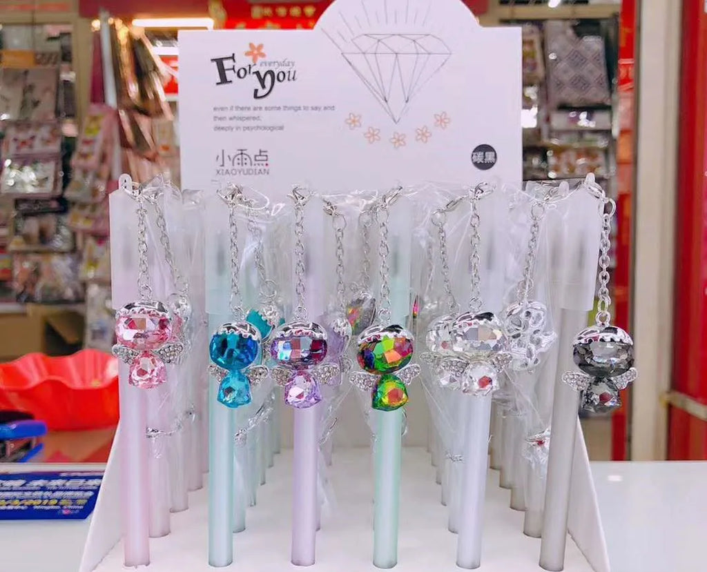 Little angel girl water pendant gel pen with plastic shell, 15cm body, and 0.5mm tip