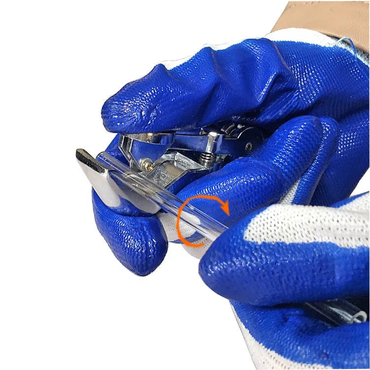 Glass tube cutter with zinc alloy body and cutting wheel for 45mm diameter tubes