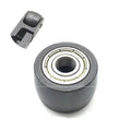 Pneumatic belt machine small roller with metal body and front-end roller accessory