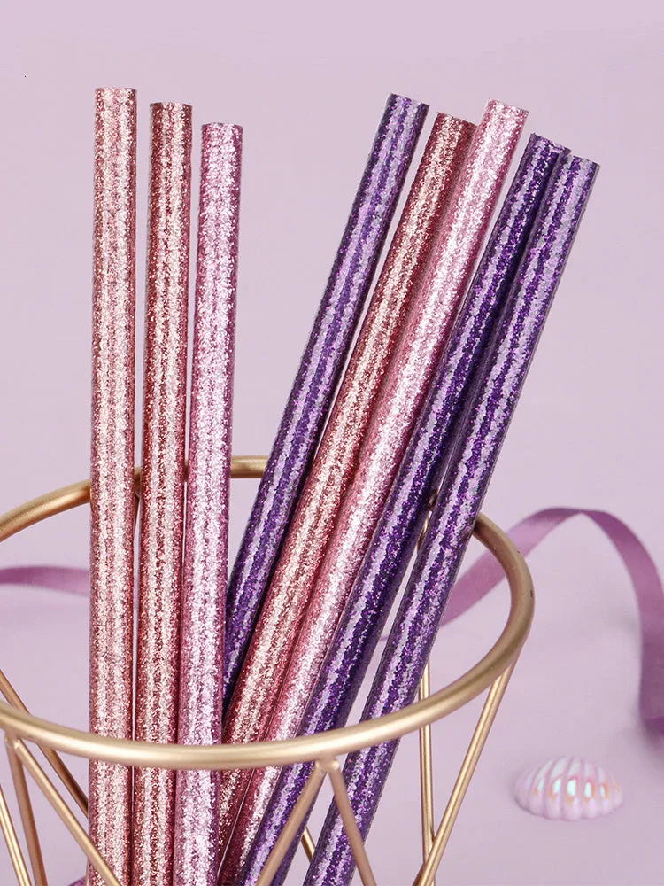 NEVER NE1501501 mixed colour HB pencil set in display box with purple glitter and pale pink pencils