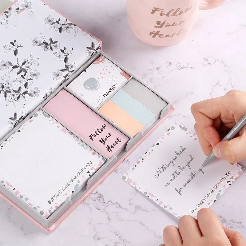 Purple Mermaid Series memo pads six assorted style sticky notes self-adhesive 80 pages per book