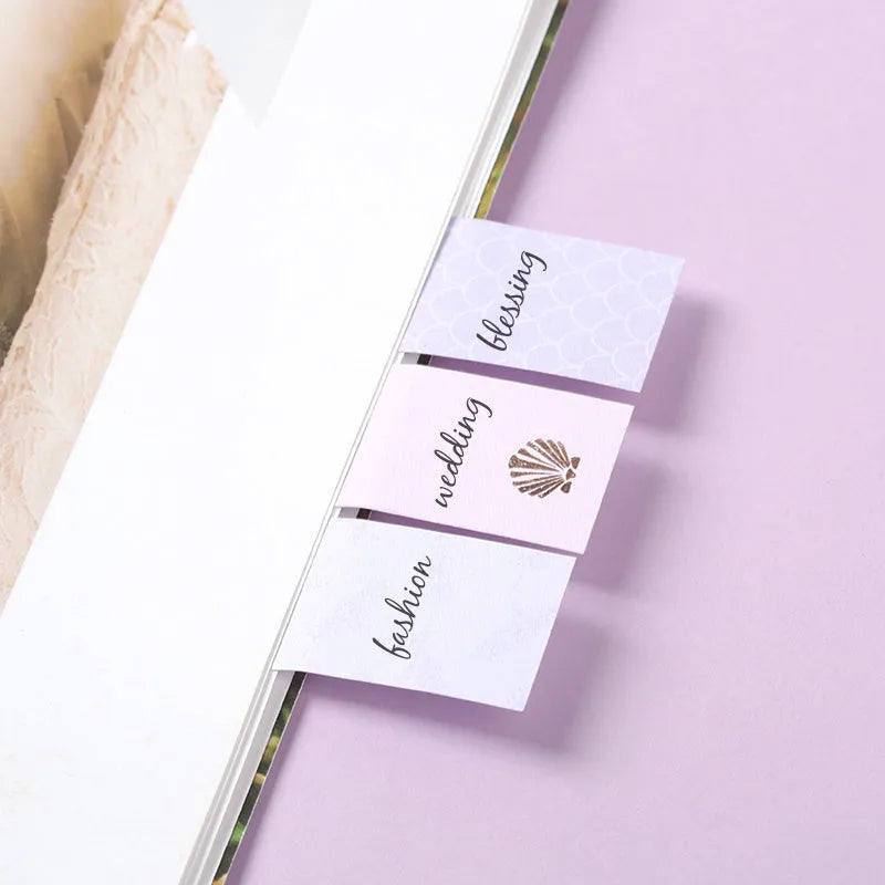 Purple Mermaid Series memo pads six assorted style sticky notes self-adhesive 80 pages per book