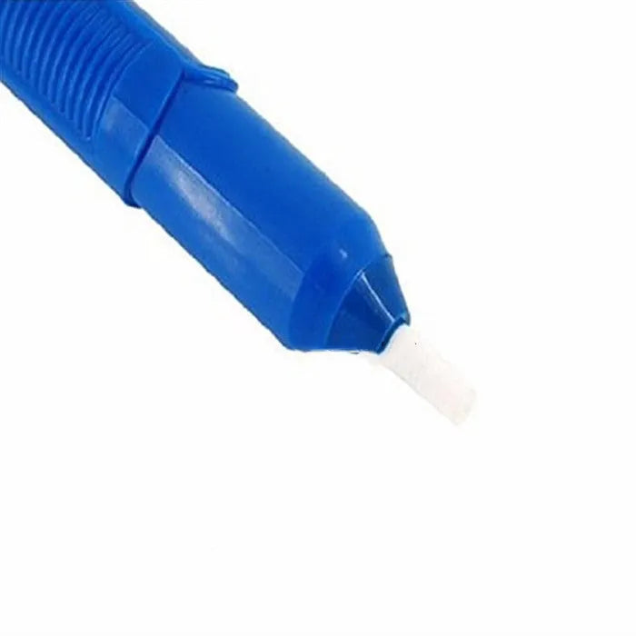 GS-107 manual solder suction gun in silver, a long desoldering pump for removing solder from circuit boards.