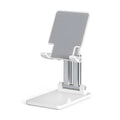 Universal dual-rod adjustable bracket for phablet phones desktop stand in black