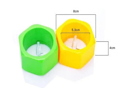 Yellow spiral knife vegetable cutter 8cm food-grade ABS plastic for cucumber slicing