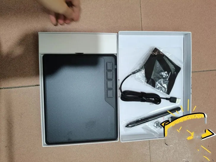 GAOMON S620 drawing board in standard colour with USB interface and electromagnetic pressure induction