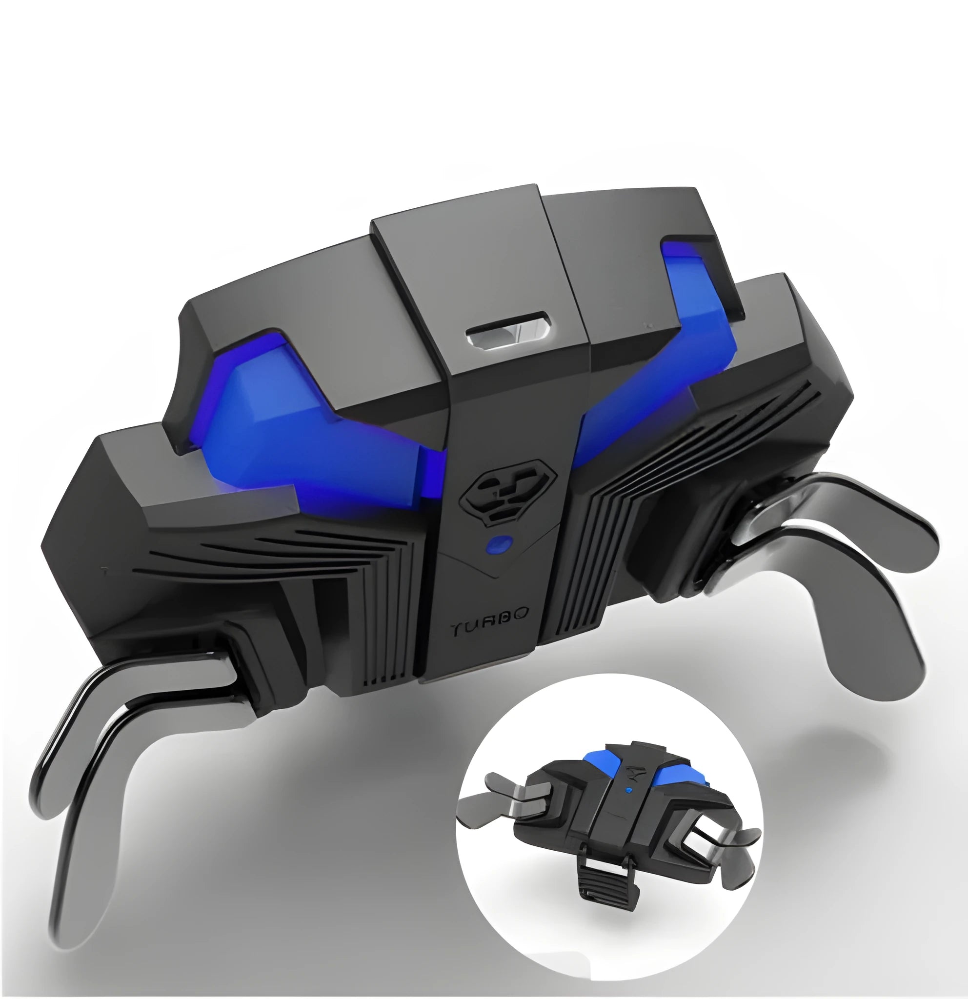 Black PS4 gamepad back button accessory with Type-C connection and 3-metre cable