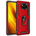 Sergeant anti-fall armor case for Xiaomi Pocophone Poco X3 NFC in black TPU PC zinc alloy