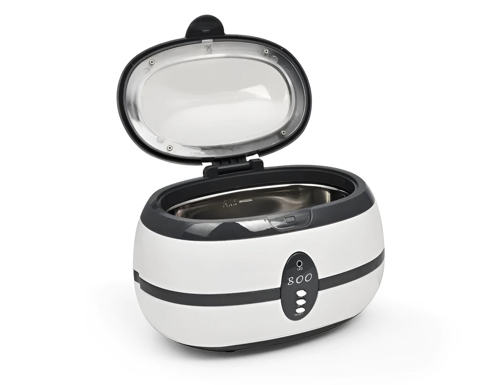 GTSONIC 35W ultrasonic glasses and jewellery washing machine with UK plug, external size 210x150x140mm