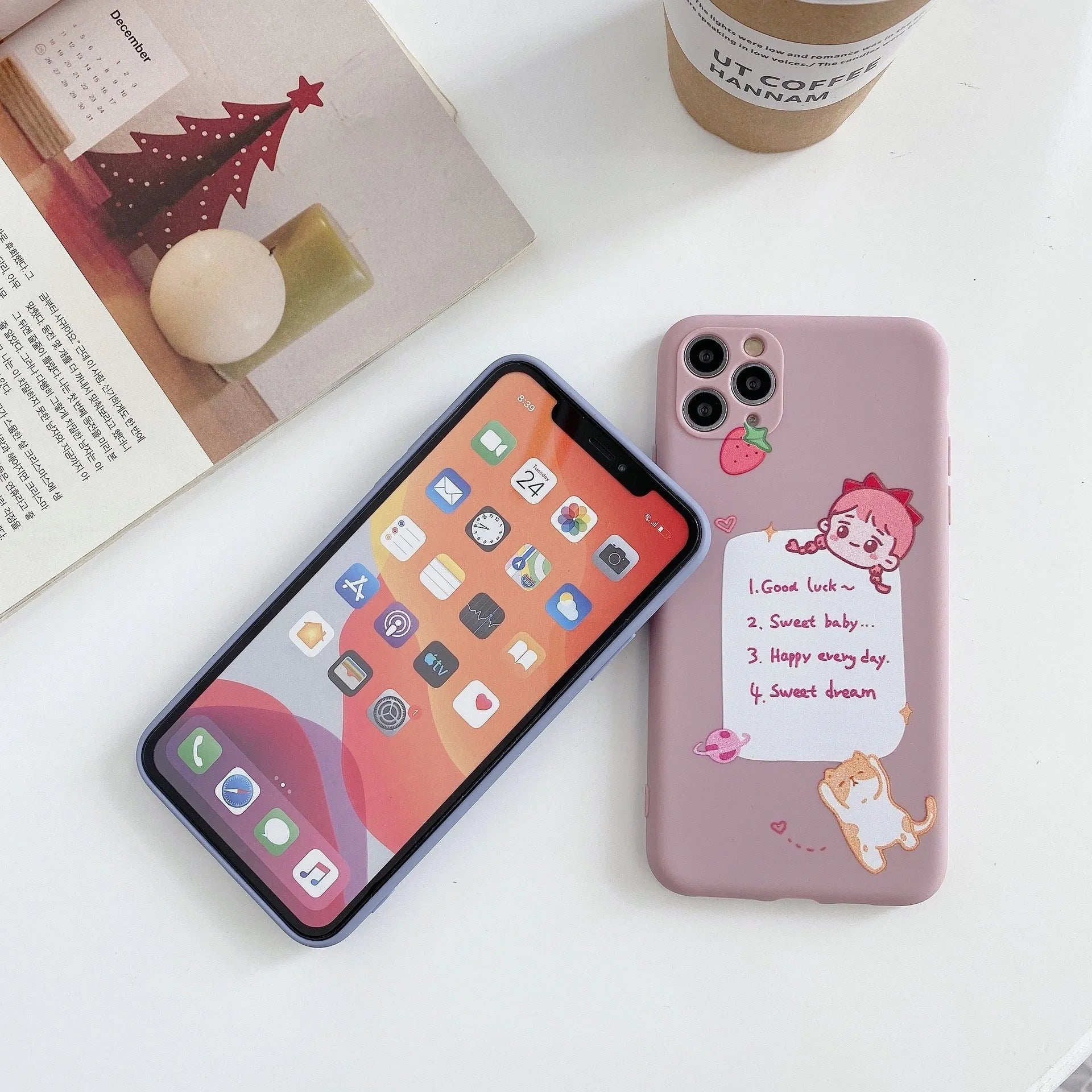 Cartoon dinosaur print soft shell TPU phone case for iPhone compatible with multiple models including 12mini and 11pro max