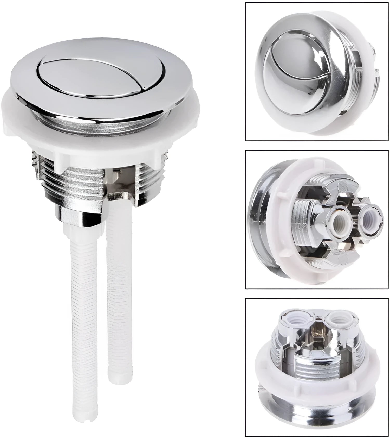 38mm ABS plastic dual-flush toilet button for round cistern replacement