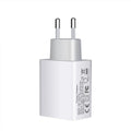 FDGAO 18W PD fast charging plug white dual USB Type-C UK plug for Apple iPhone 12