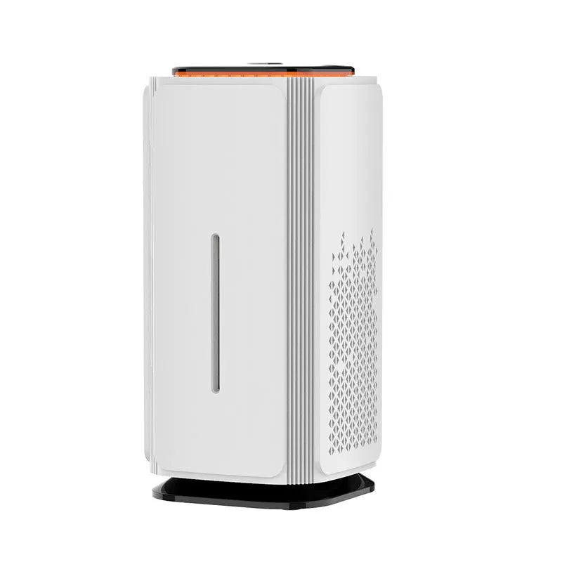 Black car air purifier with HEPA filter and negative ion feature, USB powered, 50 m3h air volume