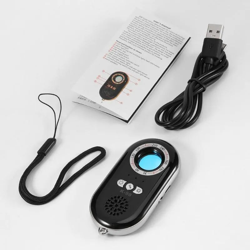 Compact rectangular wireless security detector with ABS plastic body for vibration-based tamper alarm