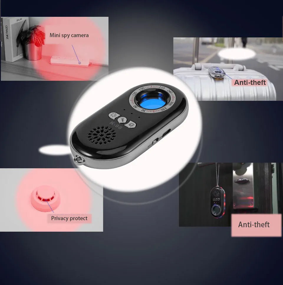 Compact rectangular wireless security detector with ABS plastic body for vibration-based tamper alarm