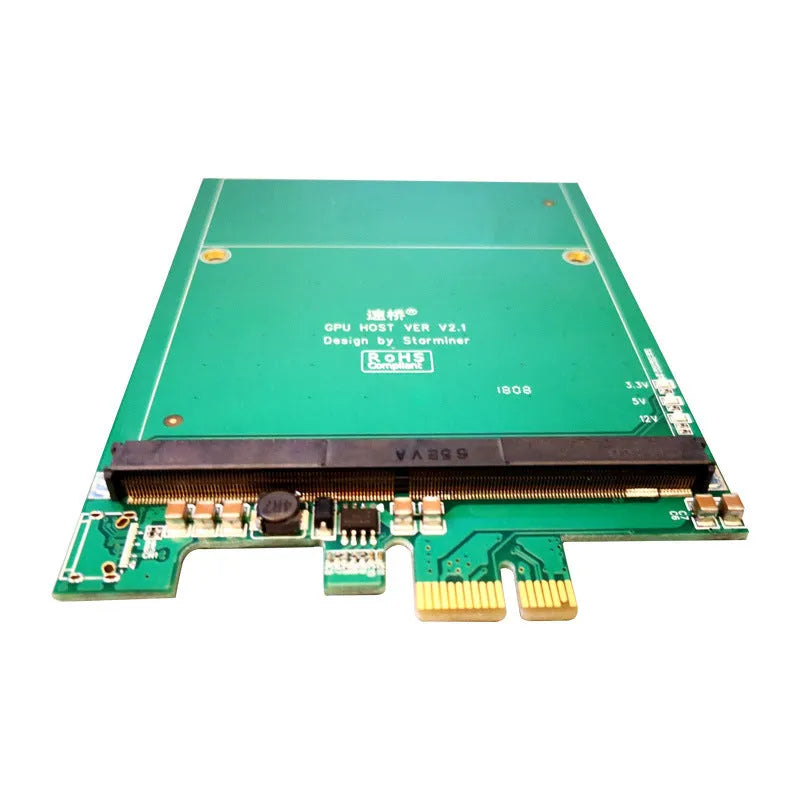 Green To MXM3.0 graphics adapter riser card with other interface and 1000 MB/s speed