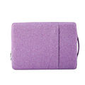 Polyester computer sleeve bag in black with zipper, compatible with 13 inch laptops and tablets