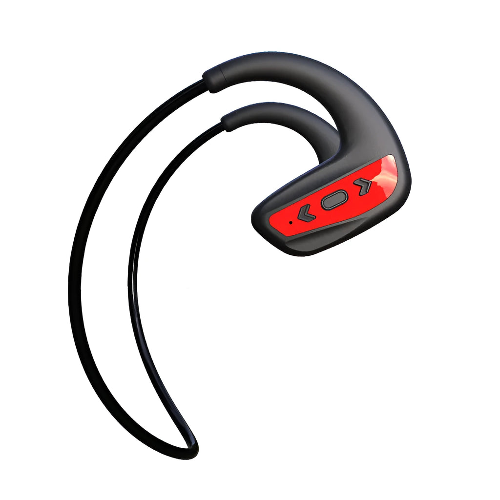 New Style Swimming Headset Bluetooth 8 Level Waterproof Black Head-Mounted Dual Stereo