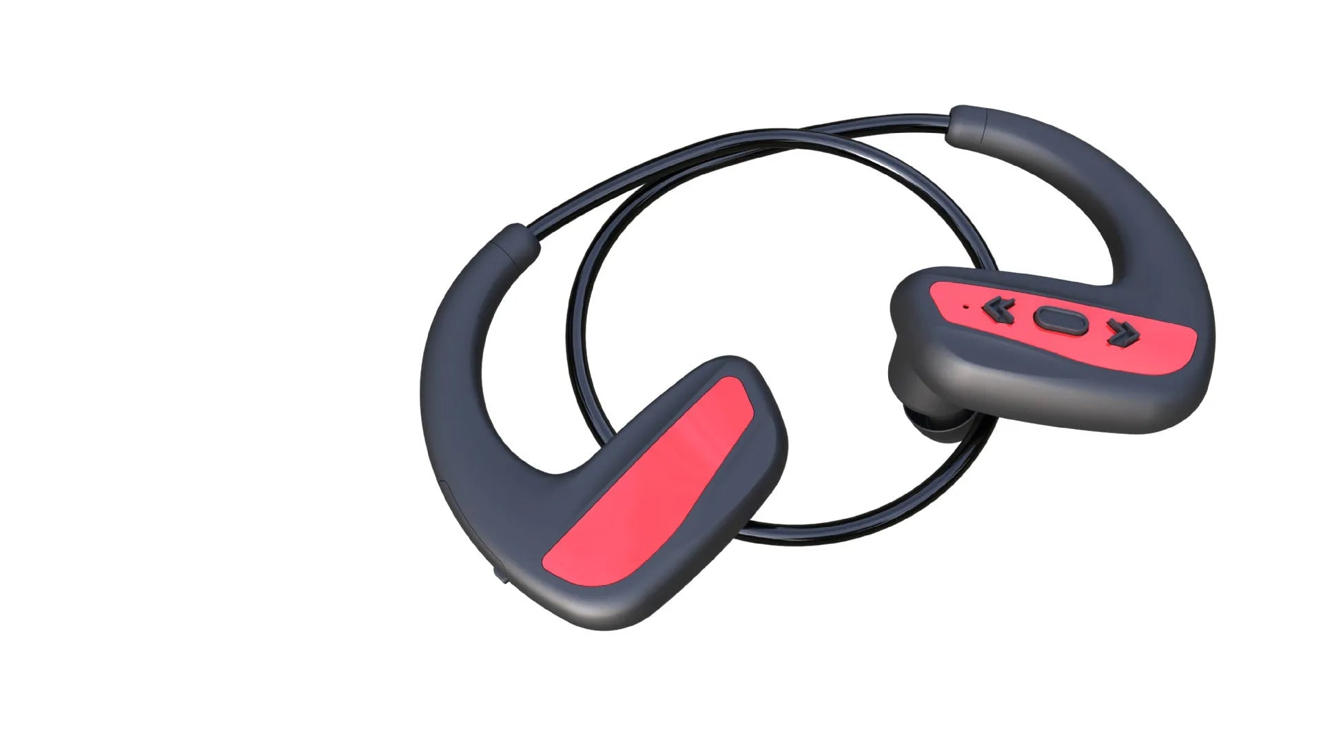 New Style Swimming Headset Bluetooth 8 Level Waterproof Black Head-Mounted Dual Stereo