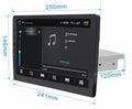 Black GM car navigator with rotating 10.1 inch LCD screen showing navigation display