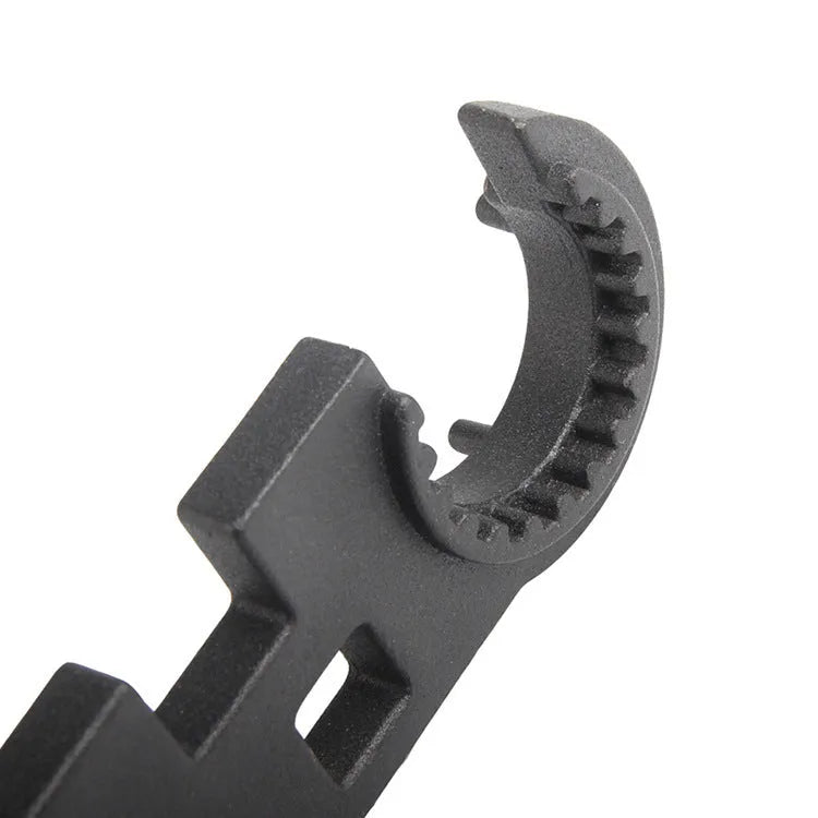 Black steel combination wrench for AR15 and M4 rifle maintenance and disassembly.