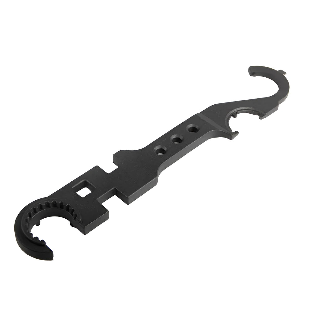 Black steel combination wrench for AR15 and M4 rifle maintenance and disassembly.