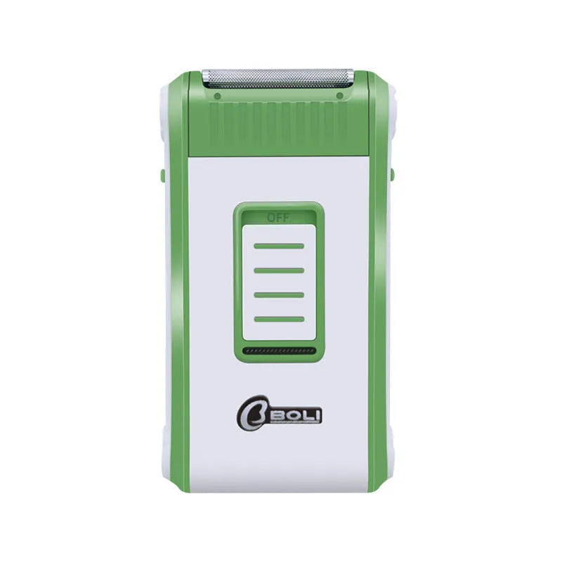 L2 electric shaver with reciprocating double-layer net head in ABS plastic casing