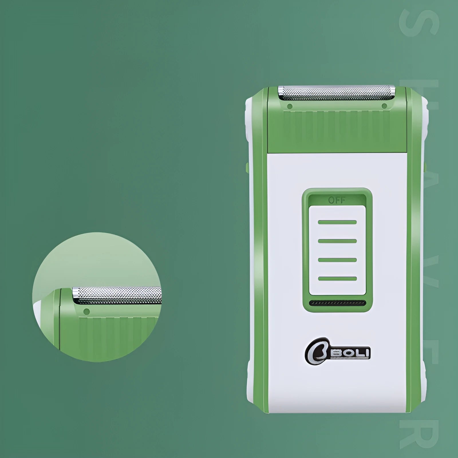 L2 electric shaver with reciprocating double-layer net head in ABS plastic casing