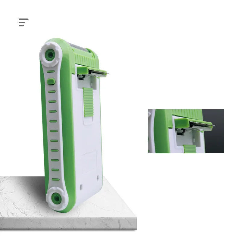 L2 electric shaver with reciprocating double-layer net head in ABS plastic casing
