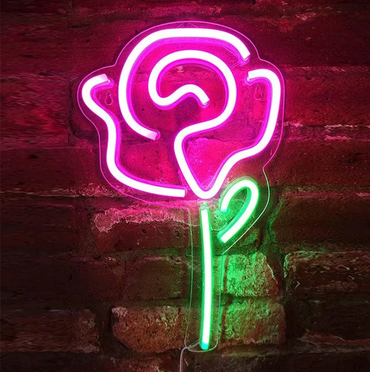 LED transparent backboard neon light with acrylic shell, USB powered, wall hanging, special-shaped design