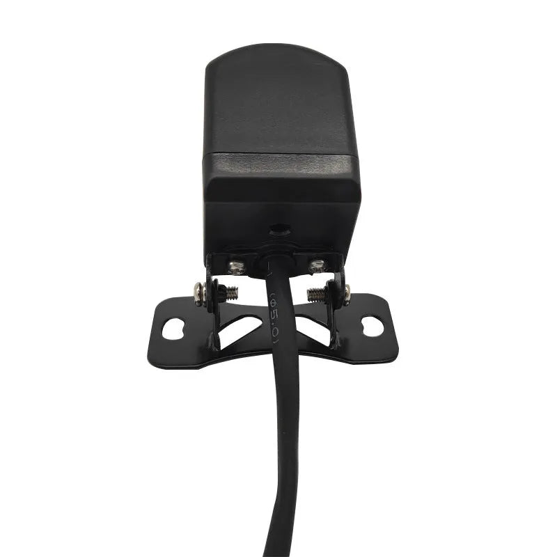 Black reversing camera with wide-angle lens and starlight night vision, size 13.2 x 8.2 x 4.6cm