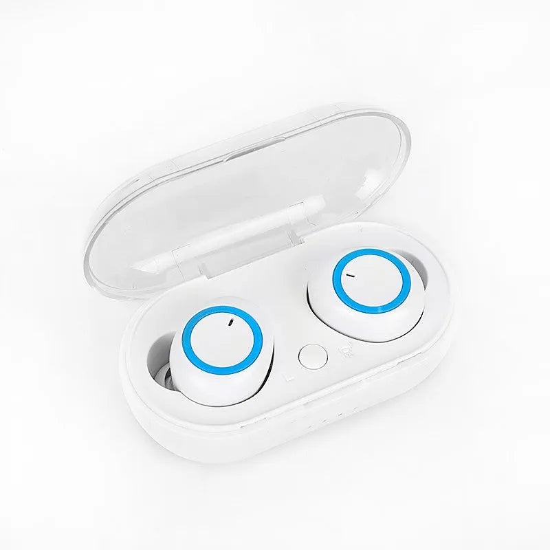 TWS Bluetooth wireless stereo headset with earplug-style design shown in black colour variant
