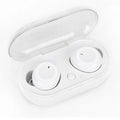 TWS Bluetooth wireless stereo headset with earplug-style design shown in black colour variant