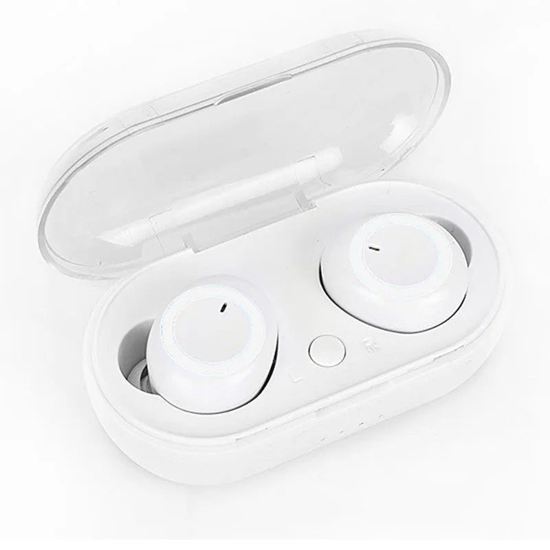 TWS Bluetooth wireless stereo headset with earplug-style design shown in black colour variant