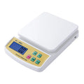 SF-400A digital kitchen scale with electronic display showing weight measurement